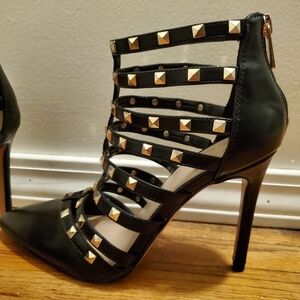 Mix No. 6 Studded Stilleto Ankle High Heels Size 7.5